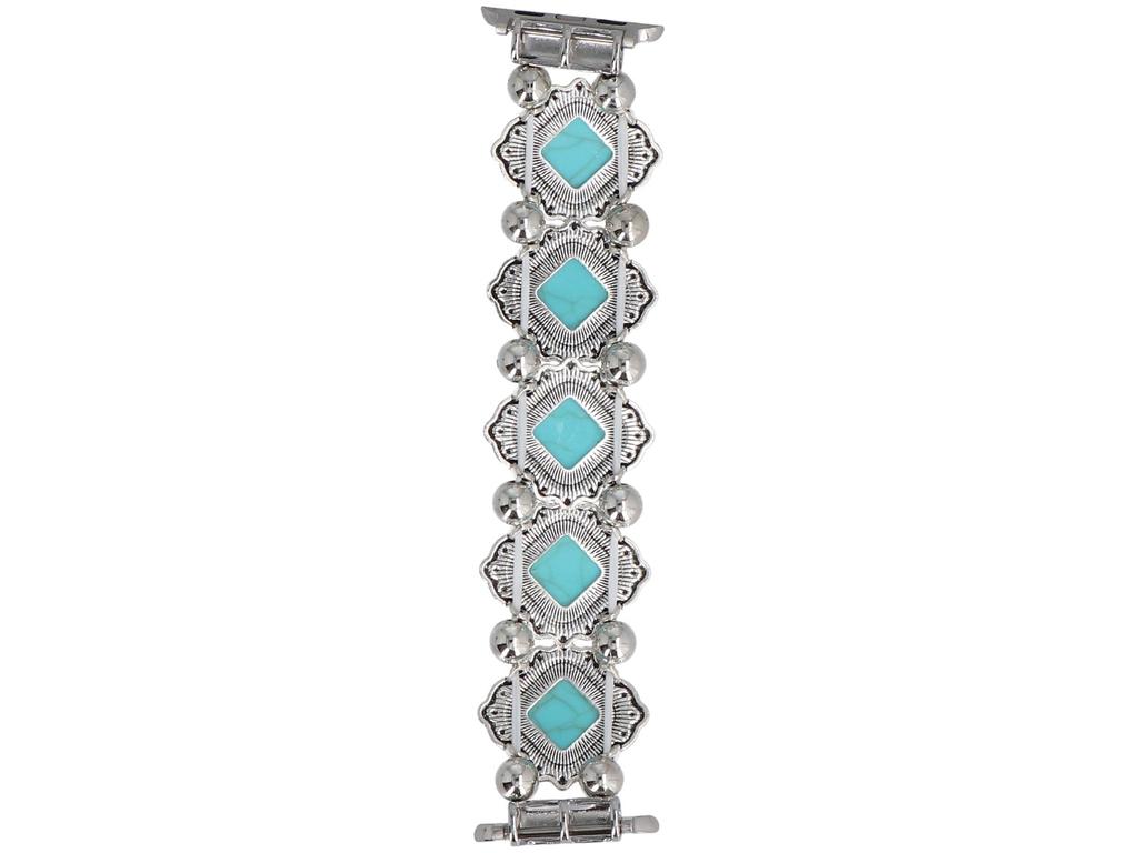 New GlacierX Vintage Stones Stretch Bracelet Marbled Turquoise for Apple Watch 38/40/41mm Mint