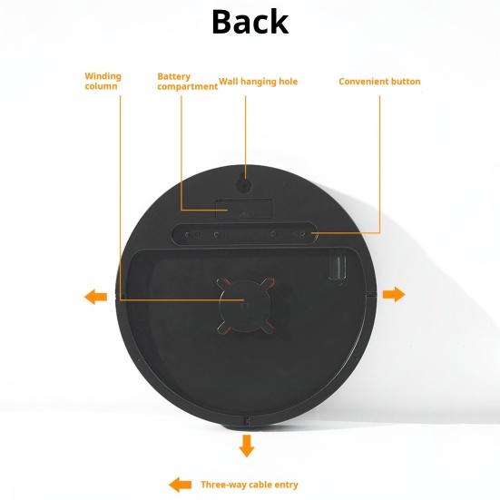 Светодиодные настенные часы Yousheng с большим дисплеем, легко читаемым дисплеем, функцией дистанционного управления, функцией измерения влажности и температуры, универсальные настенные часы