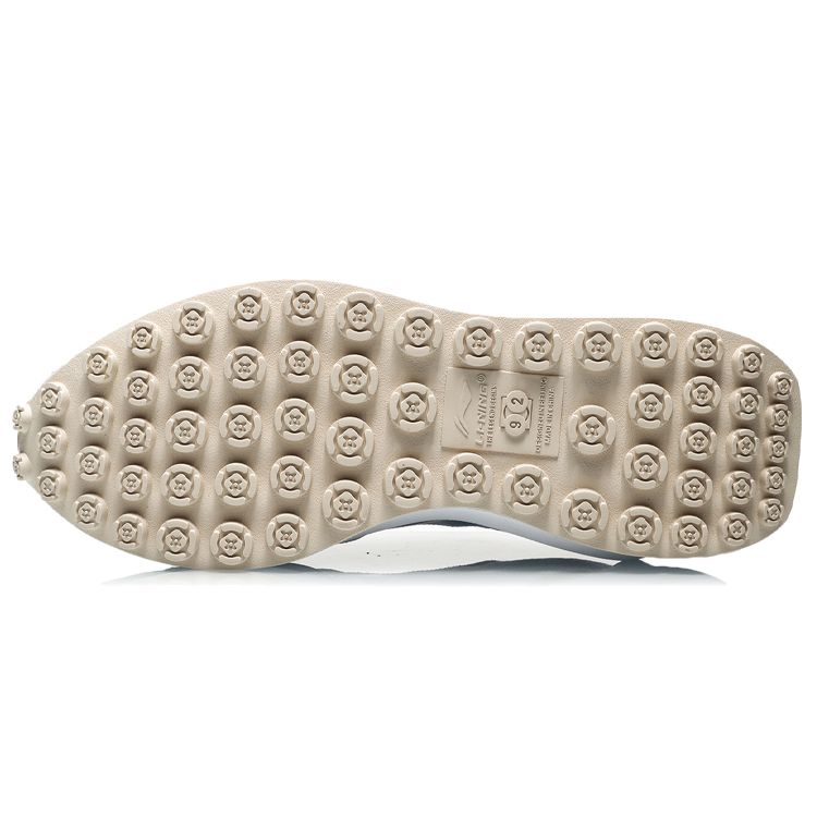 Кроссовки Li Ning Fang Yuan с амортизацией, нескользящие, прочные, легкие, с низким верхом, женские, белые, светло-голубые AGCR034-2