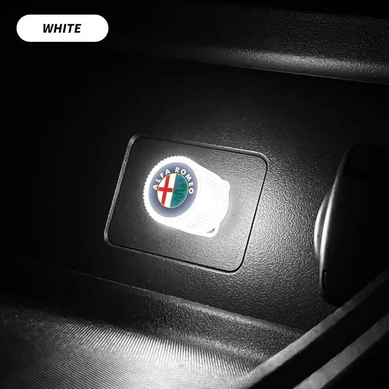 NPGYU1 USB Plug Light Car RGB Mini Colorful LED Atmosphere Lamp For Alfa Romeo Sportiva Giulia Giulietta 159 156 Stelvio Auto Accessory