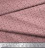 Soimoi Pink Japan Crepe Satin Fabric Abstracts Abstract Printed Fabric 1 metre 42 Inch