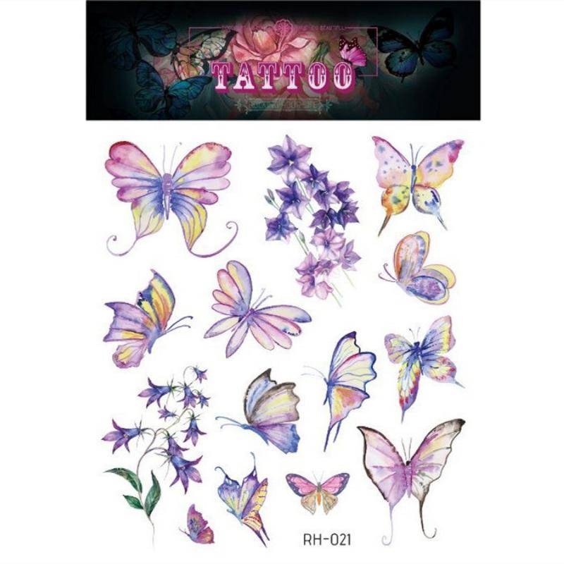 Татуировки с черной розой для женщин, большой размер, сексуальный дизайн с цветочным узором, водонепроницаемые поддельные татуировки для рук, боди-арт, рукав, наклейка для тела