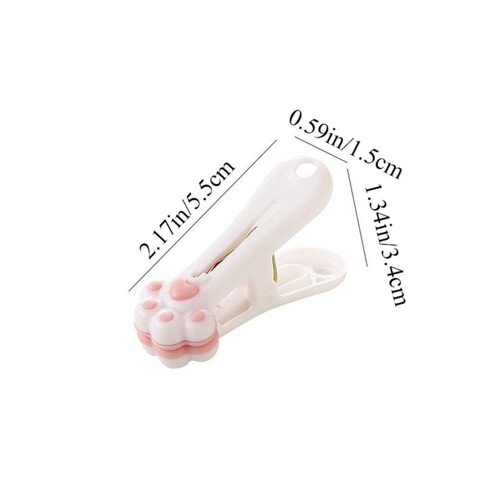 Kawaii Cat Claw Clothespin Plastic Food Bag Clip Multifunctional Clothes Pegs Home