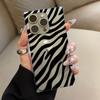 Прозрачный квадратный чехол-трубка для защиты iPhone 15 Plus 11 12 16 ProMax 14 Pro Max 13, защита от окисления, чехол с узором зебры
