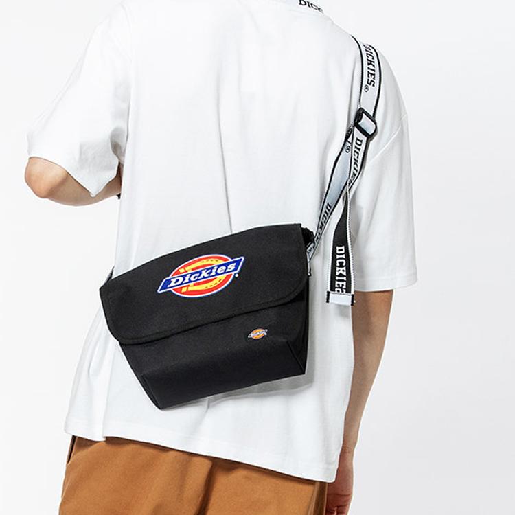 Dickies Classic Large Logo Print Black And White Sling Bag Men Sling Bag 191U90LBB45BK02