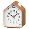 Alarm Clock Table Clock Analog Brown Wood Grain 110 X 86 X 63mm PYXIS NR453B