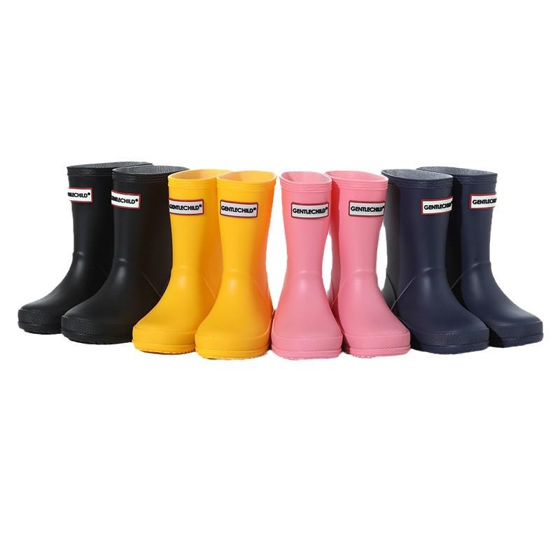Детские водонепроницаемые нескользящие резиновые сапоги для мальчиков и девочек, возраст 2-8 лет - Оригинальное простое качество