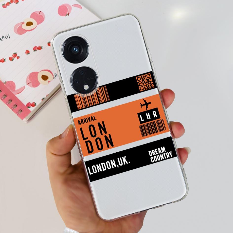 6.43" For OPPO Reno8 T 4G Case Soft Silicone Cover Cute Fashion Printed Bumper Funda For OPPO Reno 8T CPH2481 Coque Reno8T Cover