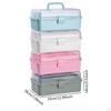 3 Layer Storage Box Craft Organizer Accessories Stackable Multifunction Caddy Portable Tackle