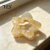 Gift for Girlfriends And Friends Heart/Star Shape Hair Claw Clips Women, Non-Slip Clip Non Slip Matte Jelly Accessories Styling Daily Commuting Casual
