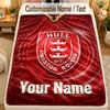 Flannel BlanketHull KR Custom Name Text Personalized Soft Warm Throw Blanket Home Decor Gift