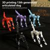 3D Printing Movable Multi-Jointed Shapeshift Robot Dog Lucky Doll 13 Joints Toy Diy Puzzle Assembling Toy Styling Ornaments Gift