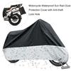 Motorcycle Waterproof Sun Rain Dust Protection Cover with Anti-theft Lock Hole
