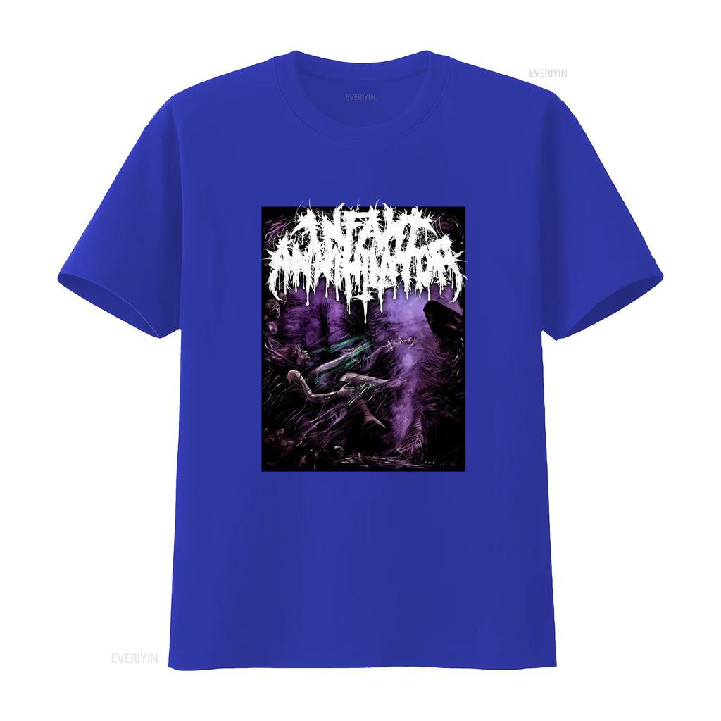 Infant Annihilator Музыкальная футболка из хлопка черная для любителей музыки Все размеры S 5XL K425 винтажная стираная эластичная универсальная