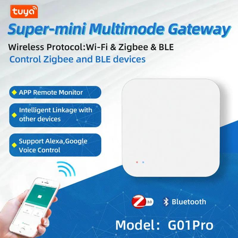 Tuya Мультирежимный Zigbee BT Беспроводной Хаб Шлюз Умный Дом Бытовая Техника Пульт Дистанционного Управления Мост Поддержка Alexa Google Home