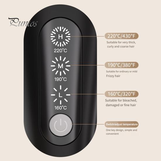 Портативный выпрямитель для волос, 3 температуры, быстрый нагрев, USB аккумулятор, отрицательные ионы, горячая щетка, электрическая расческа для укладки вьющихся волос