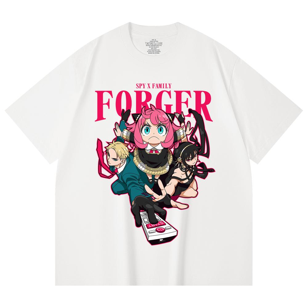 230 Gsm 100% Cotton Spy Family V1 Forger Print Unisex Heavy Cotton T Shirt