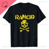 Американский мультяшный рок Уникальная музыка Панк Rancid Череп Уличный хулиган Короткий рукав Харадзюку Вентилируемая Повседневная Новый стиль Принтованная футболка