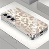 Стеклянный чехол для телефона с золотым леопардовым принтом для Samsung galaxy S26 S25 S24 S23 S22 S21 S20 FE Ultra Plus 5G противоударная задняя крышка