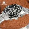 Tactical Frog VS75 Quartz Chronograph Watch 43mm 200M Waterproof Sapphire Glass Ceramic Bezel C3 Super Luminous GS Wristwatch
