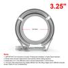 SUS 304 Upgraded Exhaust V Band Clamp Iron Flange Kit Male and Female Flange 2''/2.25''/2.5''/2.75''/3''/3.25''/3.5''/3.75''/4''
