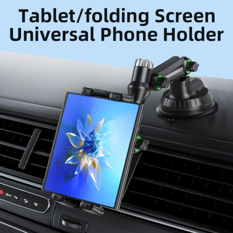 Car Phone Tablet Holder Adjustable Long Arm Dashboard Sucker GPS Stand For iPhone 16 15 Samsung iPad Air4-13'' Cellphone Bracket