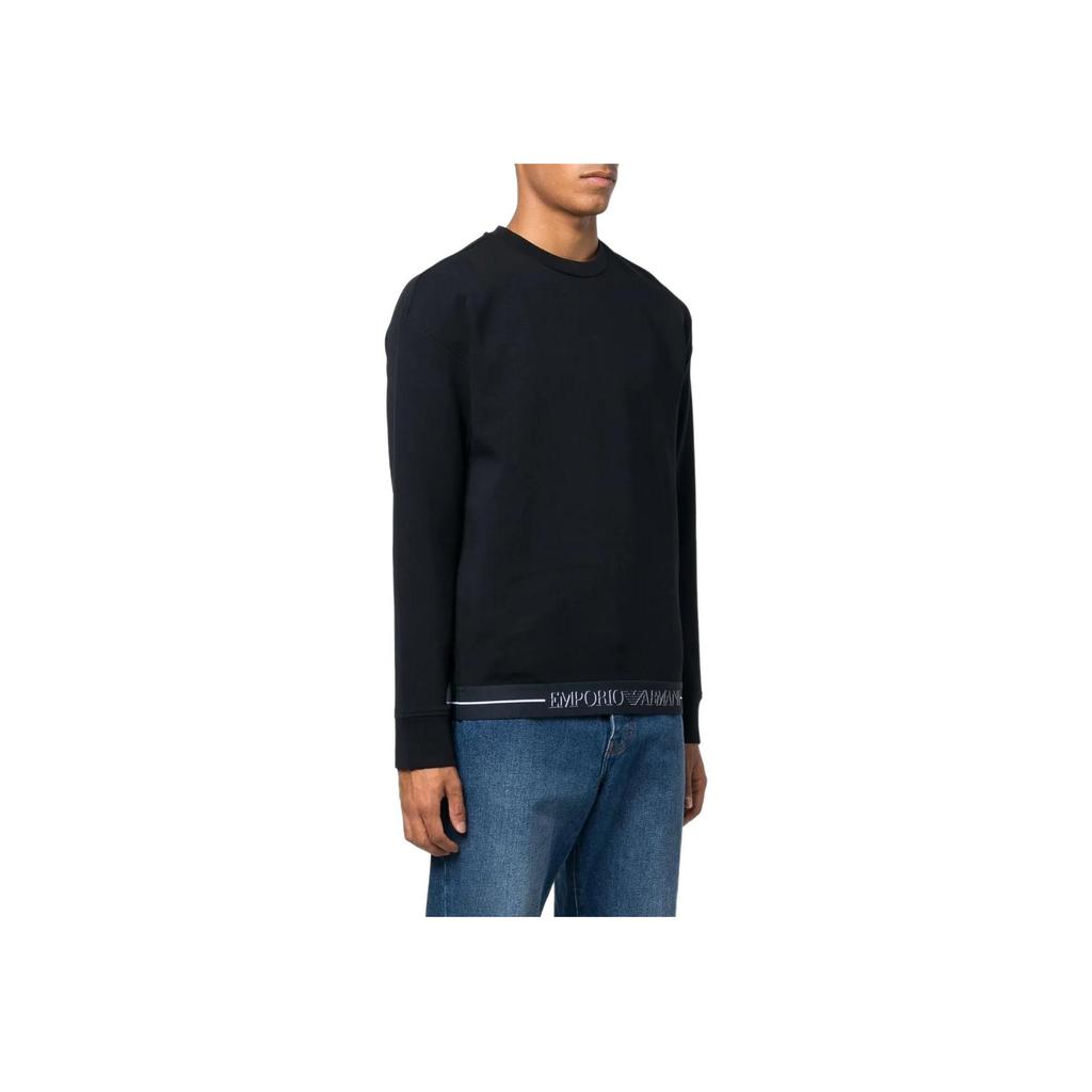 Emporio Armani Свитшот однотонный мужской Fw22 Черный 6L1MM41-JHSZ1-0999