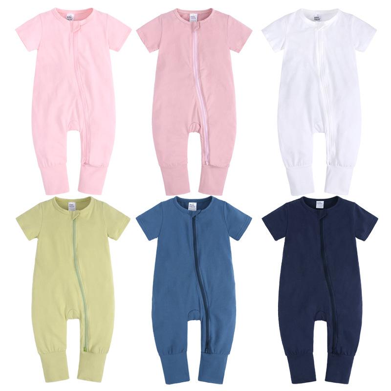 1 Piece Summer Newborn Infant Baby Boys Girls Romper Playsuit Overalls Cotton Short Sleeve Baby Jumpsuit Newborn Clothes