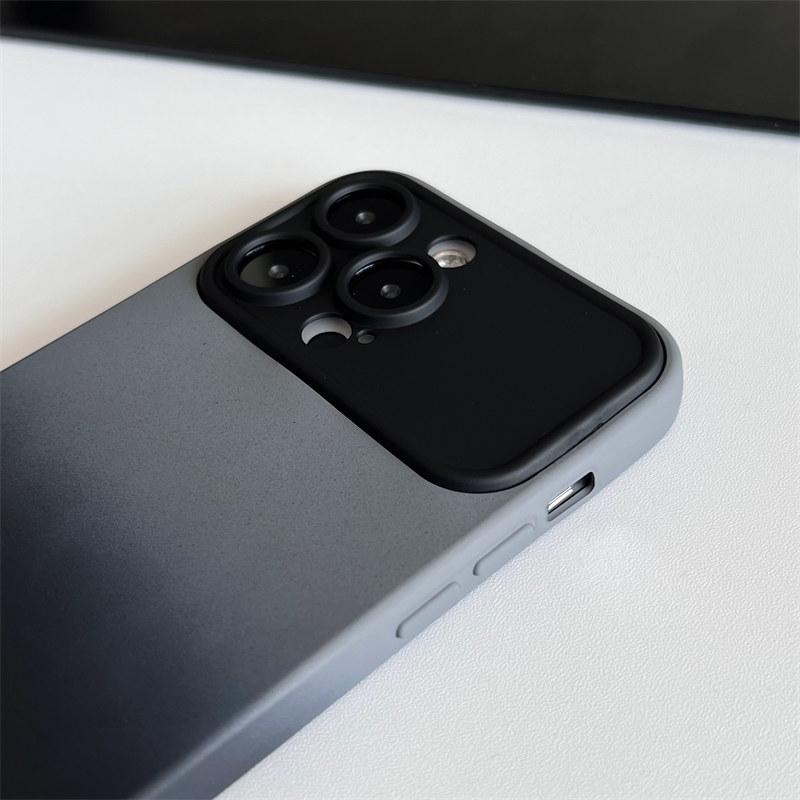 Роскошный чехол для iPhone 14 Pro Max, матовый с градиентом и большим окном для iPhone 11, 12, 13, 14 Pro Max 14 Plus, мягкий защитный чехол для камеры