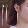Korean Luxury Influencer Ear Cuffs: Versatile, Slimming Tassel Earrings for Women