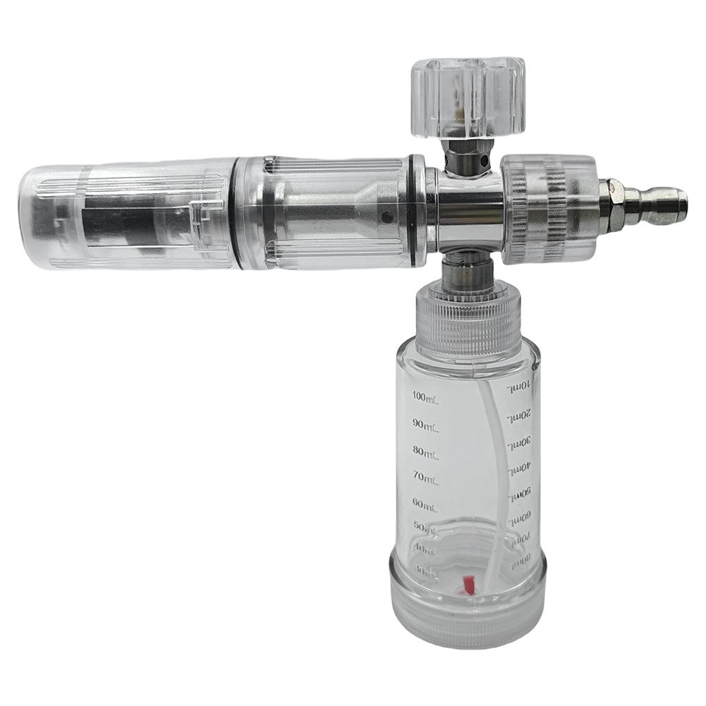 35/100ml Water Foam Pot with 1/4 Inch Quick Connector Adjustable Pressure Washer Gun Soap Foam Spray Bottle for Car Wash Cleanin
