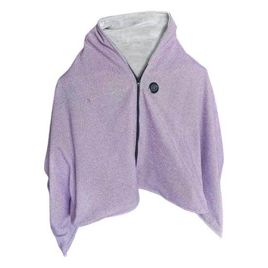 Electric Heated Shawl Blanket Adjustable Temperature Control Rapid Heating Technology Zipper Design USB Heated Blanket Shawl