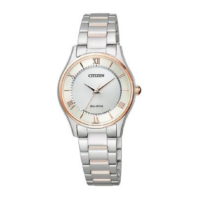 EM0404-51A ( Часы CITIZEN COLLECTION Eco-Drive Thin Pair Модель женские) Круглые часы, серебро