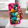 Эстетичный Чехол для Телефона со Стразами для iPhone 17 16 15 14 13 12 11 Air Pro Max Plus Утолщенный Цветной Чехол из ТПУ Роскошные Чехлы для Телефонов