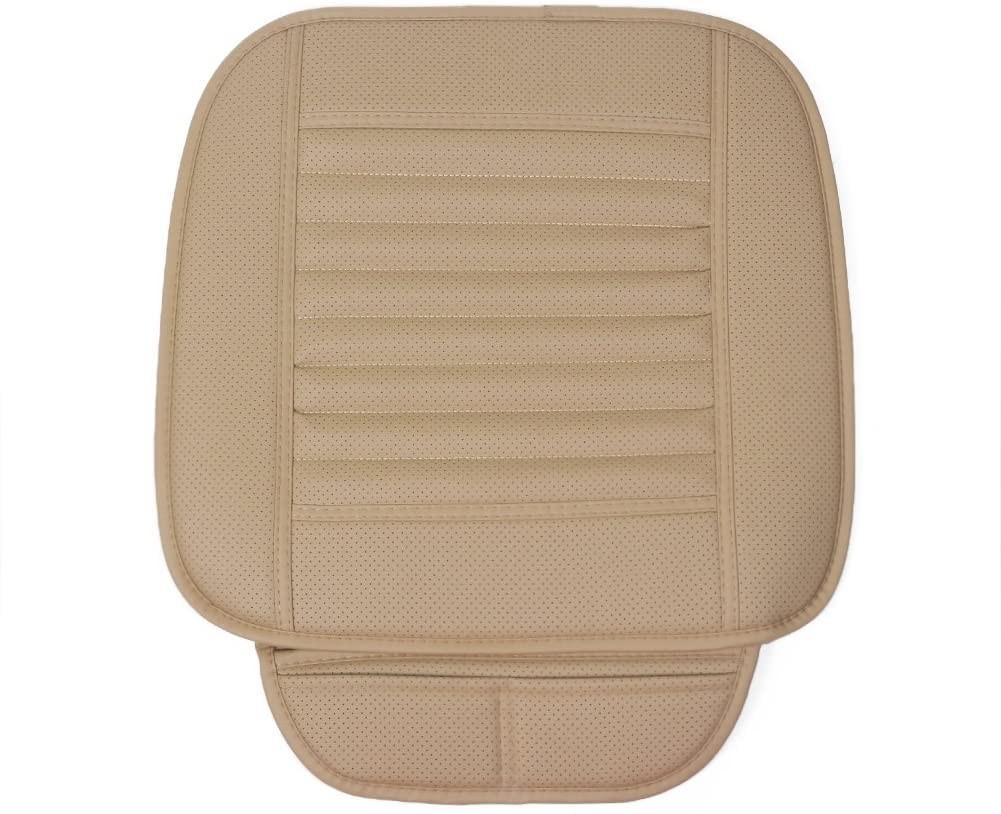 (SU)Reathable кожаный чехол для автомобильного сиденья, коврик, подушка для автокресла, универсальная