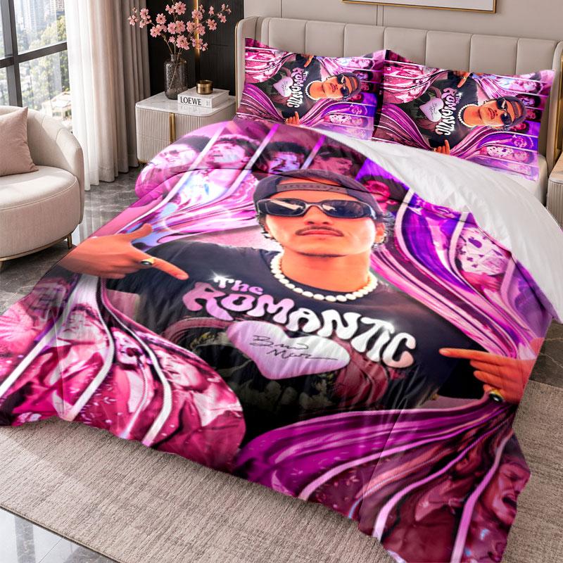 Bruno Mars 3Pcs Bedding Set Duvet Cover With Two Pillowcases For Bedroom Home Decoration