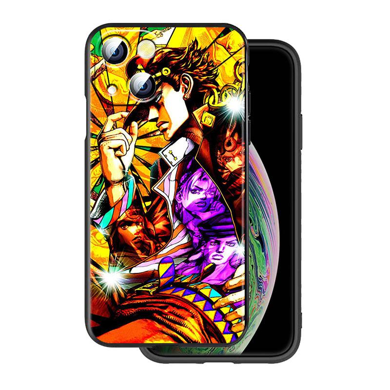 Чехол для Apple iPhone 14 13 12 11 SE XS XR X 7 8 6 mini Plus Pro MAX 2020 с изображением аниме-мультфильма JoJo Jotaro Kujo