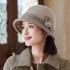 Autumn Winter Warmth Retro Basin Hat Top Hat Temperament Versatile Wool Woolen Fisherman Hat Woman