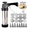 Stainless Steel Cookie Maker Press Kit Manual Churros Maker Machine Cookie Biscuit Press Kit or Making and Decorating Cookies