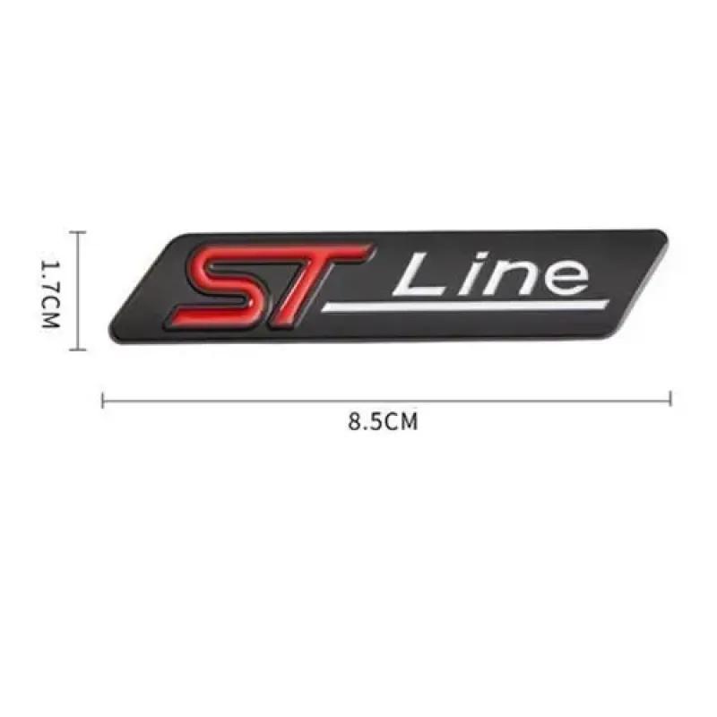 3D металлический значок ST Line на задний багажник автомобиля, эмблема, боковая наклейка на крыло для Stline Focus Fiesta Mondeo Ecosport Kuga ESCAPE