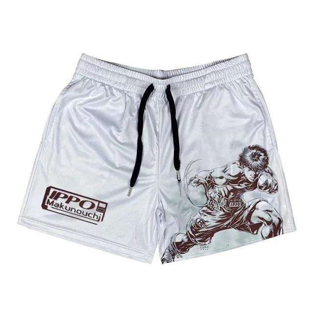 Ippo Shorts Pants Boxing Muay Thai Kickboxing Training Japan Cartoon Anime Animation 3D Print Gym Sport Workout Fitness Cosplay Unisex Men Women