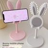 Adjustable Rabbit Phone Stand Cute Cartoon Lazy Desk Holder for Selfie Live Streaming