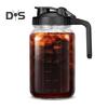 Cold Brew Coffee Maker 32oz/64oz Glass Pitcher with Stainless Steel Filter Wide Mouth Mason Jar Pitcher for Iced Tea Lemonade
