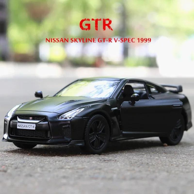 1:36 Коллекция литых моделей автомобилей Nissan GTR R35 из сплава, подарки, рождественский подарок для парня, подарки на день рождения