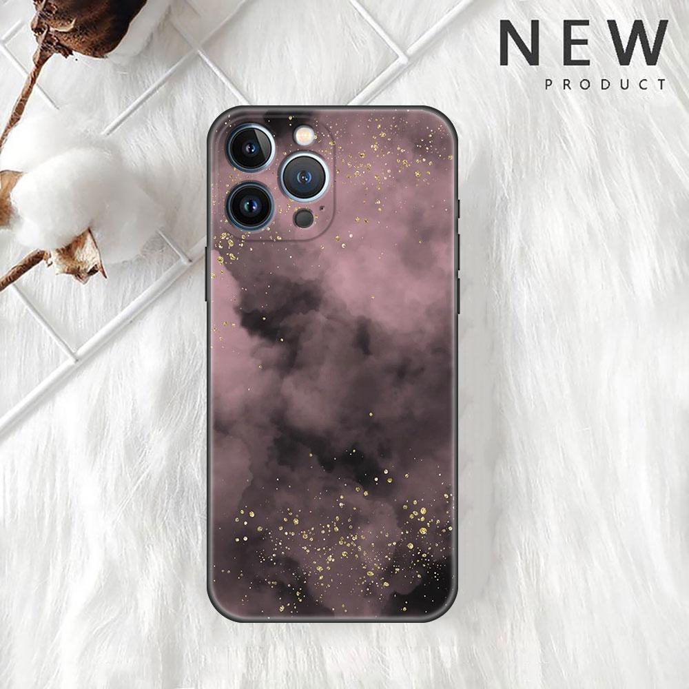 Чехол для Apple iPhone 11 13 12 14 Pro 7 Plus XR X XS Max 6 6S 13Pro SE 2022 черный силиконовый чехол для телефона с мраморным узором