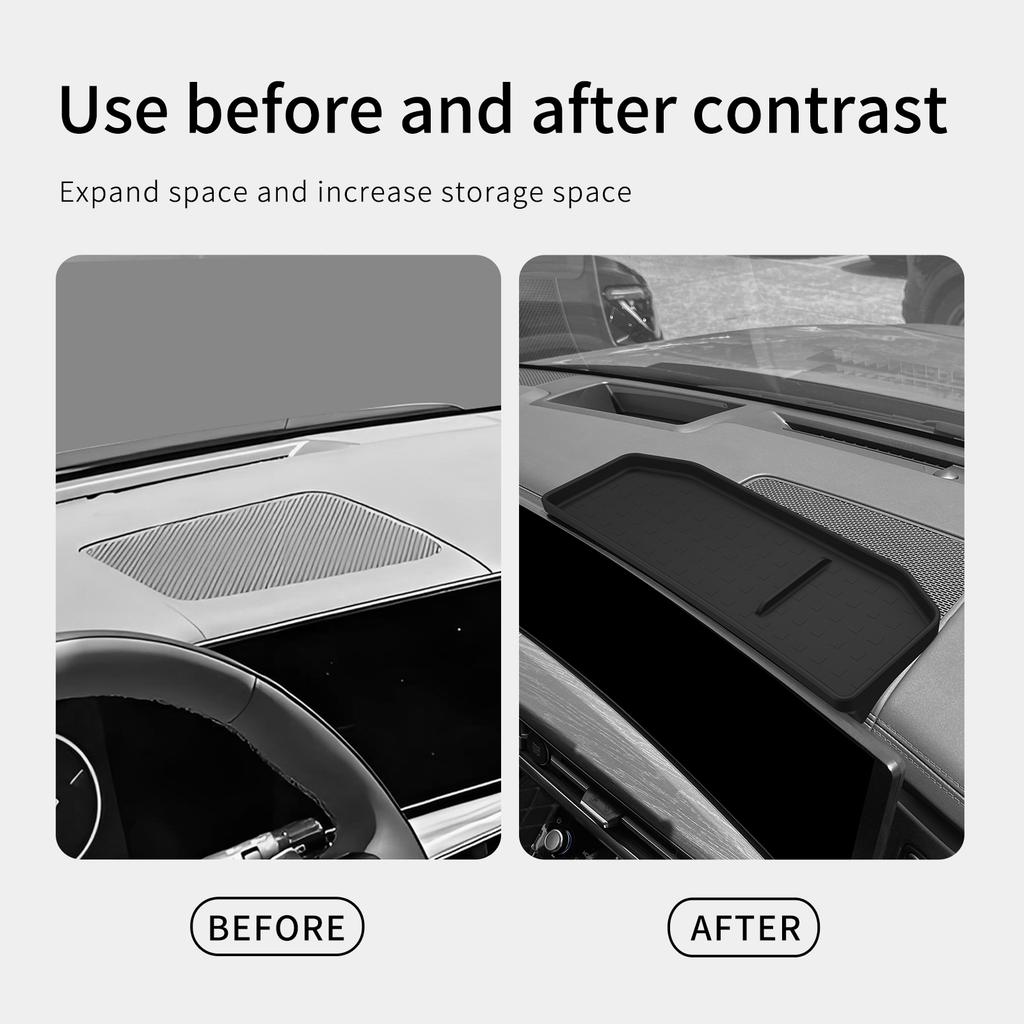 Для Hyundai Santa Fe 2025 2025 Автомобильный Скрытый Экран За Органайзером-Лотком для Хранения Автомобильные Аксессуары для Интерьера Черный