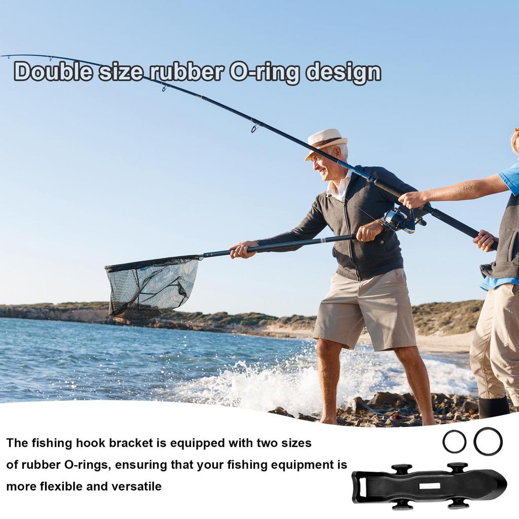 Многофункциональный магнитный держатель для крючков для рыбалки, держатель для удилища, вешалка для приманок, фиксатор для джиг-крючков, с резиновыми кольцами, рыболовный аксессуар