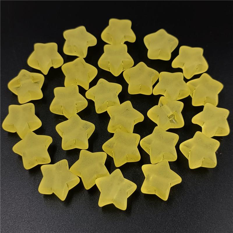 Матовые матовые модные аксессуары «сделай сам», звезда с задним отверстием, 10 шт., бусины с пентаграммой в виде персикового сердца для изготовления ювелирных сережек