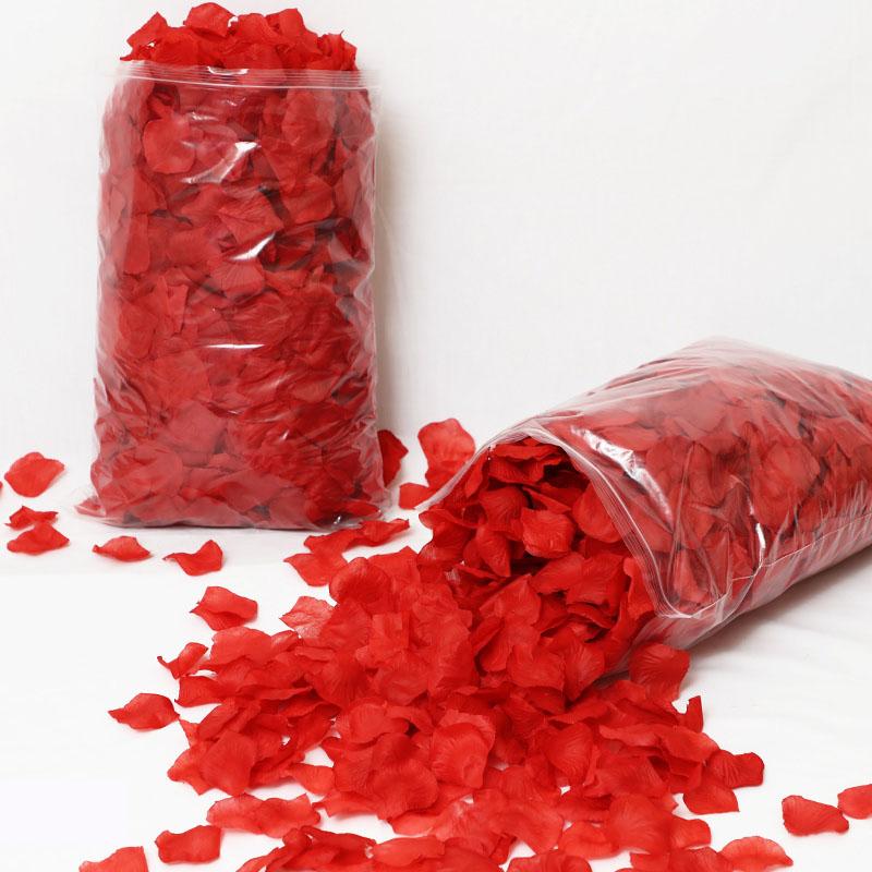 2000/100 шт. Искусственные лепестки роз, Разноцветные имитации шелковых лепестков роз для Дня святого Валентина, Свадебной вечеринки, Романтическое украшение