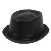 Universal Chemistry Punk Leather Black Fedora Leather Fedora